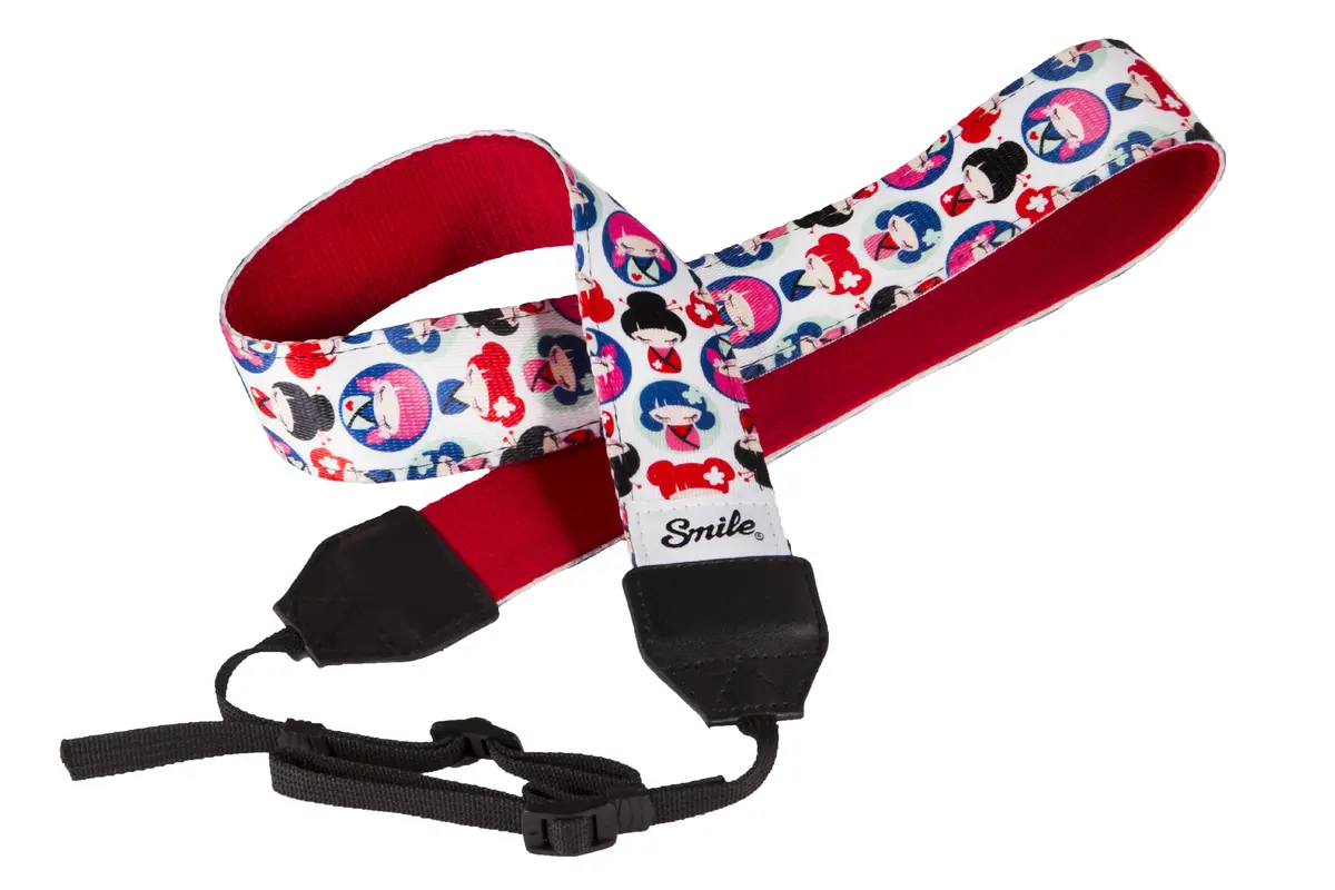 Smile Sweet Kawai camera strap — nylon multicolour Photo 2