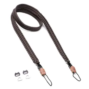 Camera strap REV C-Rope Traveler — nylon brown, adjustable up to 125 cm for digital cameras