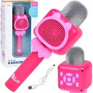 Bezvadu karaoke mikrofons Jokomisiada IN0168 — Bluetooth rokas mikrofons bērniem ar ieraksta funkciju