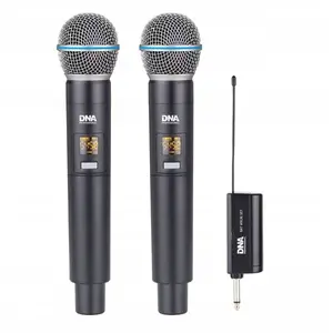 Bezvadu vokālu mikrofona komplekts DNA BAT DUAL VOCAL SET — uzlādējams, divas rokas mikrofoni
