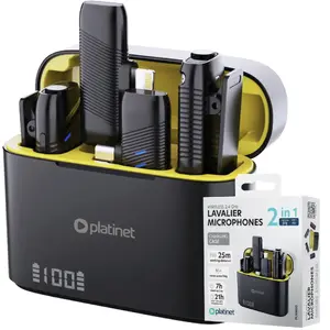 Wireless Lavalier Microphone Double Set PLMM30 by No name — clip-on wireless lavalier pair, model PLMM30