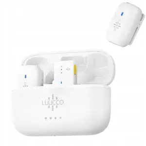 Mikrofons Luucco MiniPods K2 USB‑C piešaujami/klemme, balts, 2 gab. komplekts ar maciņu (SB11227)