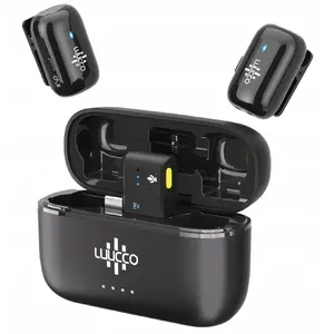 Mikrofons Luucco MiniPods K2 USB-C melns 2 gab. ar somiņu (SB11229)