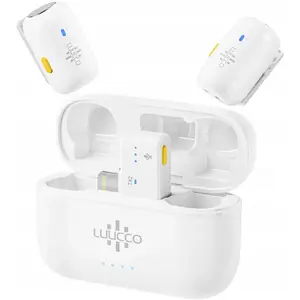 Mikrofons Luucco MiniPods K2 Lightning balts 2 gab. ar maciņu (SB11226)