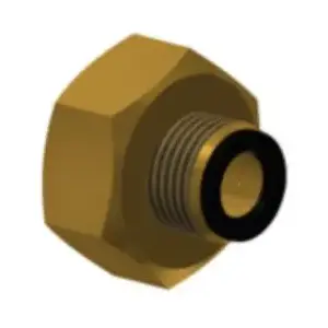 Hewalex reducer fitting HSA010012 for solar collectors, threaded female G1 x GZ1 connection