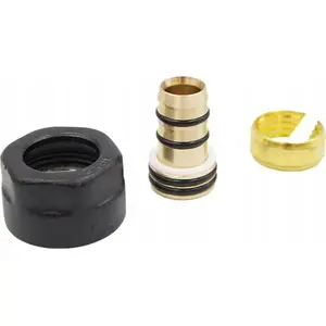Обжимное соединение Varioterm PEX 16/2 x M22/1.5, черное структурное покрытие