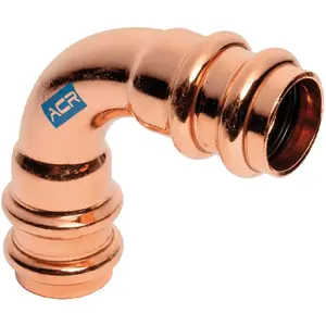 SANHA Copper PRESS 90° Elbow 1/4" — SANHA model 132002A14