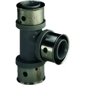 Pipe Tee Connector VIEGA 16 x 20 x 16 mm plastic, gray