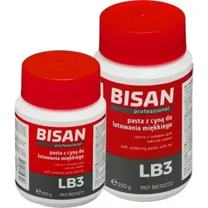 Soldering Paste Bisan LB3 250 g (tin) – fluxed soft solder paste for manual and rework applications