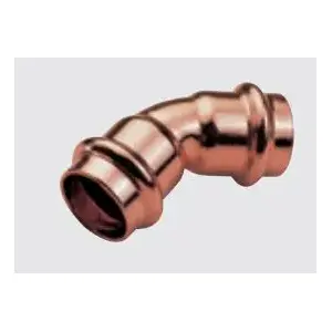 Conex vara divsiruma 45° elkoņsavienojums 22 mm B Press sērija