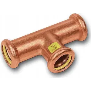 SANHA press T-piece 3xP 22x18x15 mm for gas installations