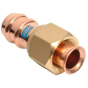 SANHA ACR Cooper PRESS half union 5/8 inch, copper press fitting