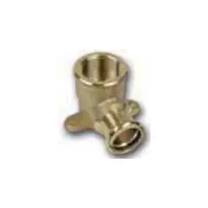 SANHA wall elbow with mounting flanges, threaded ZW x GW 15 x 1/2" (model 184721512)