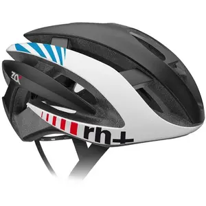Velosipēda ķivere RH+ Z Alpha Matt Black–Matt White/Lite Blue izm. L/XL (58–62 cm) EHX6072