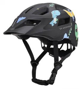 Wozinsky Open-face Bicycle Helmet Black with Detachable Visor Size S 52-56 cm