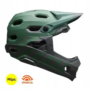 Full-face helmet BELL Super DH MIPS Spherical, matte green, size L (58–62 cm), 2025