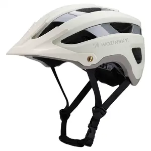 Wozinsky MTB open-face helmet with detachable visor size 57-62 cm green
