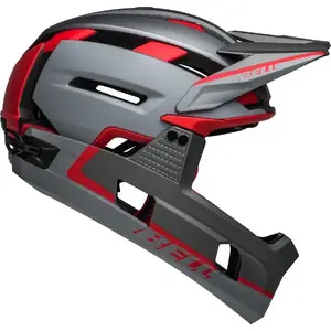 Full-face helmet BELL Super Air R, size M (55–59 cm), Matte Grey Red