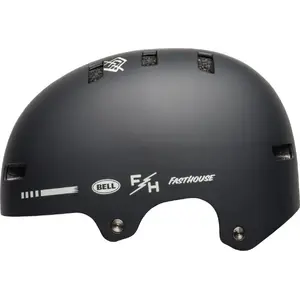 Protective BMX Helmet BELL LOCAL — Size L (59–61.5 cm), Matte Black/White Fasthouse