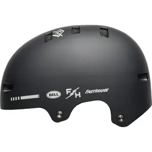 Kids helmet BELL SPAN — junior protective cycling helmet, size S (51–55 cm), Matte Black White Fasthouse