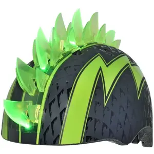Bērnu juniors ķivere C-PREME RASKULLZ BOLT LED GREEN izm. S (50–54 cm) 5+