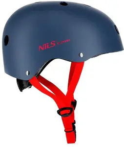 Protective Bicycle/Sport Helmet nils extreme MTW001-1, gray-red, size XS 48–52 cm