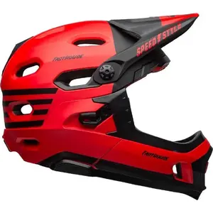 Full-face helmet BELL Super DH MIPS Spherical, red, size S (52–56 cm)