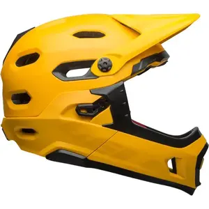 Protective full-face helmet BELL Super DH Mips Spherical, yellow, size L (58–62 cm)