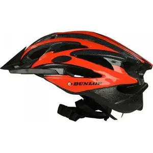 Bicycle helmet DUNLOP adjustable LED size L 58–61 cm red