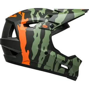 Full-face helmet BELL Sanction 2 DLX MIPS — size XL (59–61 cm), Ravine Matte Dark Green/Orange