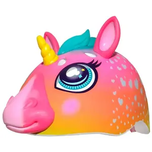 Bērnu juniors ķivere C-PREME RASKULLZ SUPER RAINBOW CORN LED izm. S (50–54 cm) 5+