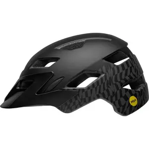 Junior bike helmet BELL SIDETRACK, size Universal 50–57 cm, color Wavy Checks Matte Black