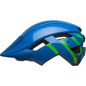 BELL children's helmet SIDETRACK II MIPS — universal size 47–54 cm, Strike Gloss Blue Green