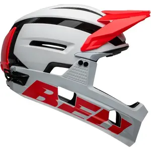Full-face helmet BELL Super Air R, size S (55–56 cm), Matte Gloss White/Infrared