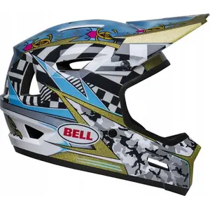 Full-face helmet BELL SANCTION 2 DLX MIPS — size L (57–59 cm), gloss black/white, Caiden 24 limited edition