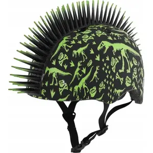 Bērnu juniors ķivere C-PREME T-REX BONEZ MOHAWK melna izm. S (50–54 cm) 5+
