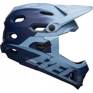 Full-face helmet BELL Super DH MIPS Spherical, matte light blue/navy, size M (55–59 cm)
