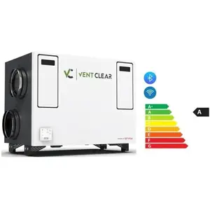 Heat recovery unit SpiroFlex VENT CLEAR HD4 HE Comfort — horizontal, 450 m³/h