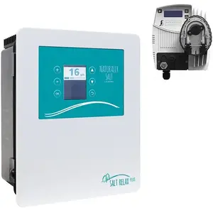 Salt Relax Plus pool water care product No name model 190140, salt-based sanitizer