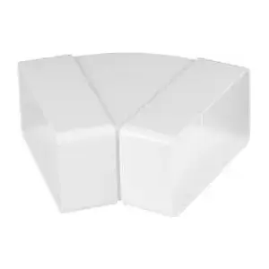 AWENTA duct elbow 45° flat 55×110 mm — 45-degree flat elbow for rectangular ventilation ducting