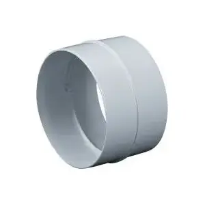 Round duct connector AWENTA KO100-21 100 mm white