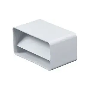 Flat duct connector with non-return valve AWENTA KP55-22 for 55 × 110 mm rectangular ducts