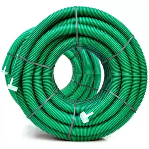 Гибкая бактерицидная труба SpiroFlex VENT CLEAR PRO 75 мм, зелёная, рулон 50 м