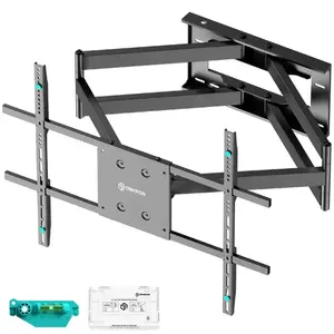 Кронштейн/подставка для ТВ ONKRON M8L-B для 42"–100", до 100 кг, VESA 100×100–800×600, наклон -5–15°, поворот 90°, чёрный