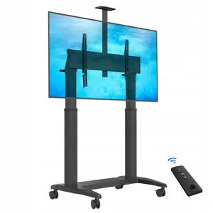 Mobile electric TV stand North Bayou GF150G for LCD/LED screens 75"–120" with motorized height and tilt