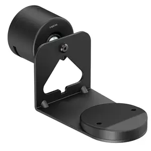 Wall speaker mount LogiLink BP0207 — plastic and steel, black, max load 5 kg, depth 80 mm, width 184 mm, height 96 mm