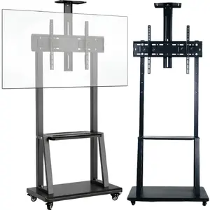 TV floor stand Mozos 1700 for TVs and monitors 32–75″ height-adjustable mobile mount