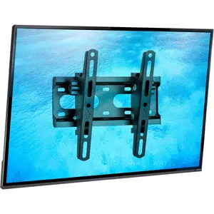 TV wall mount Akyga FN C11T for 13–40 inch TVs, black, fixed low-profile bracket