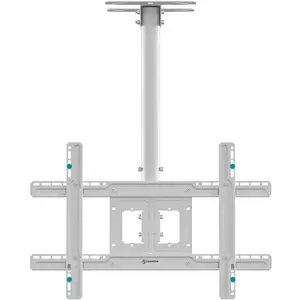Ceiling mount for TV 32"–80" (max 68.2 kg), tilt -5–15°, swivel -30–30°, VESA 100x100–600x400, white