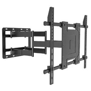 Full‑Motion Wall Bracket TECHLY for 65–110" LED/LCD TV, 120 kg, VESA 300x300–900x600, tilt 0–7°, swivel 120°